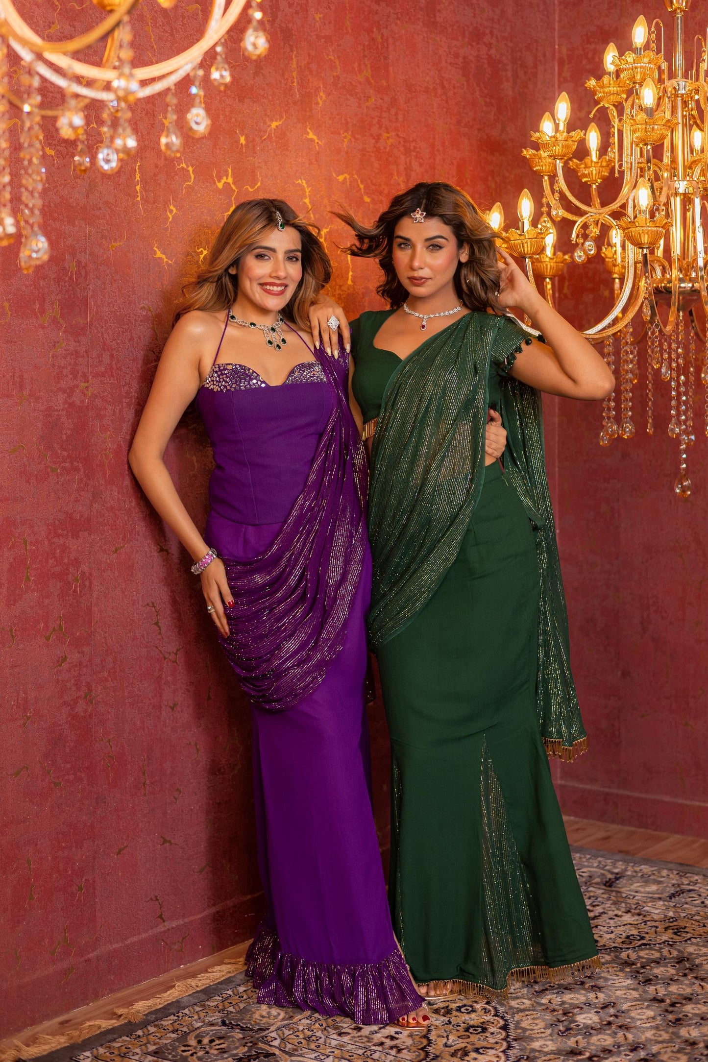 Naaz pre-drape saree
