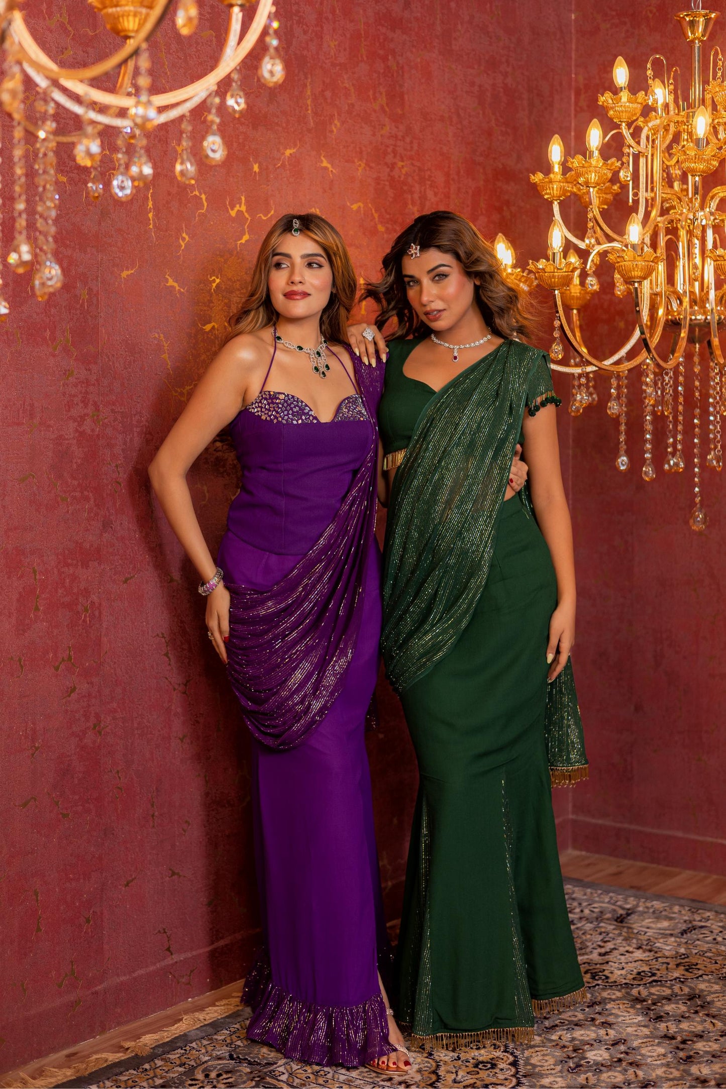 Naaz pre-drape saree