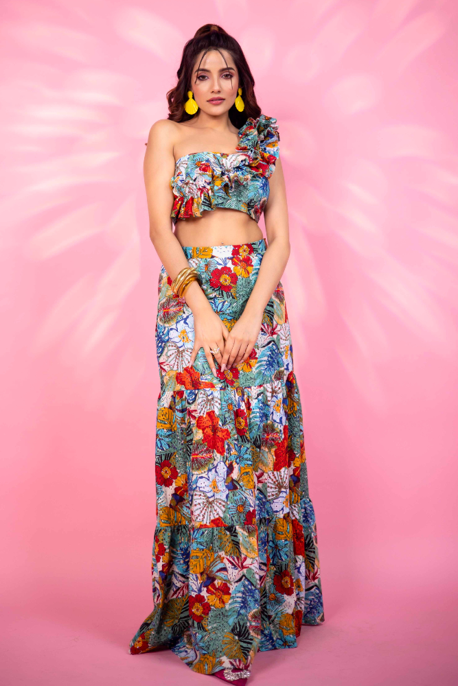 Tropical Skirt Set
