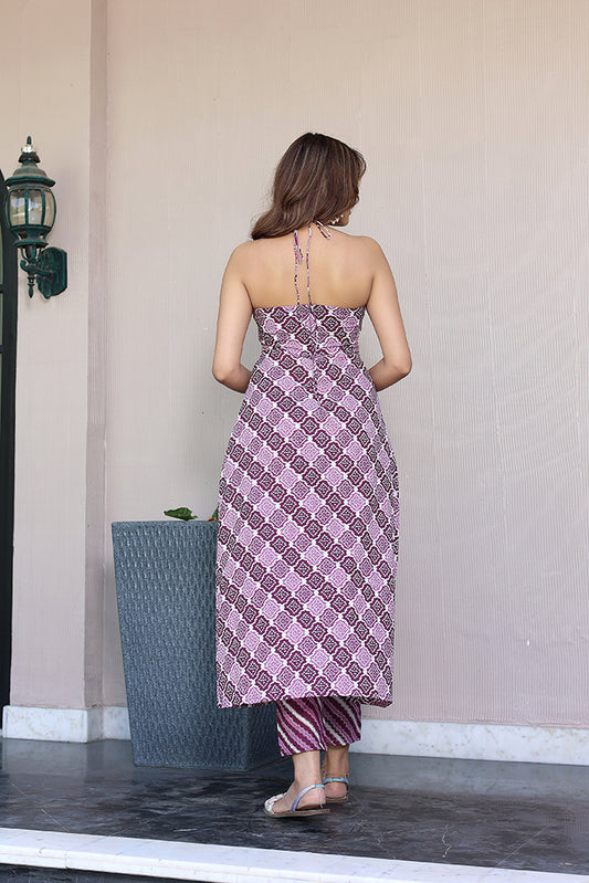 Jasmine halter neck set