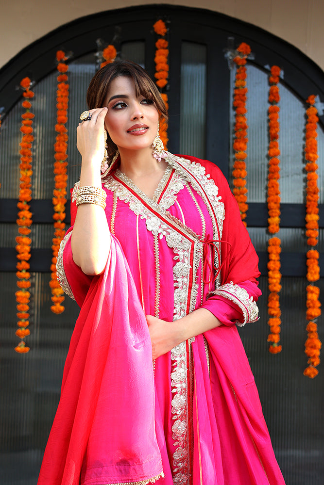 Rasiya Angrakha Suit Set (Set of 3)