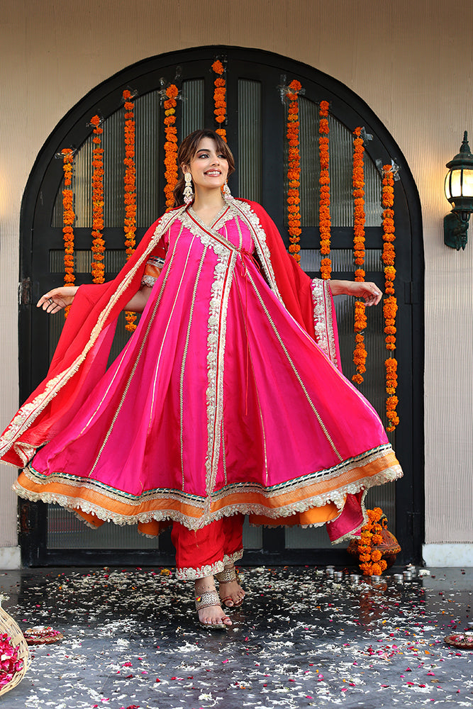 Rasiya Angrakha Suit Set (Set of 3)
