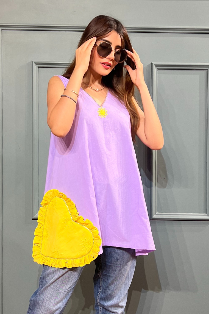 Galentine short kurti