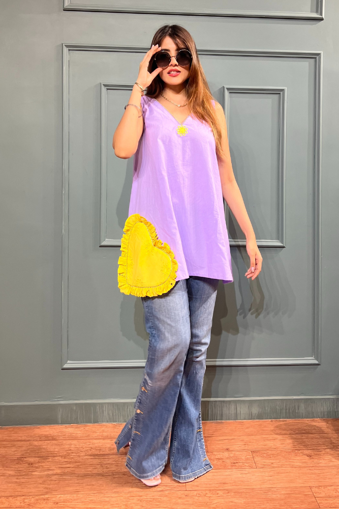 Galentine short kurti