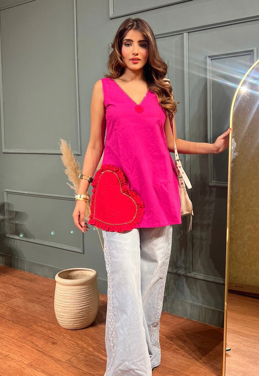 Berry cute short kurti