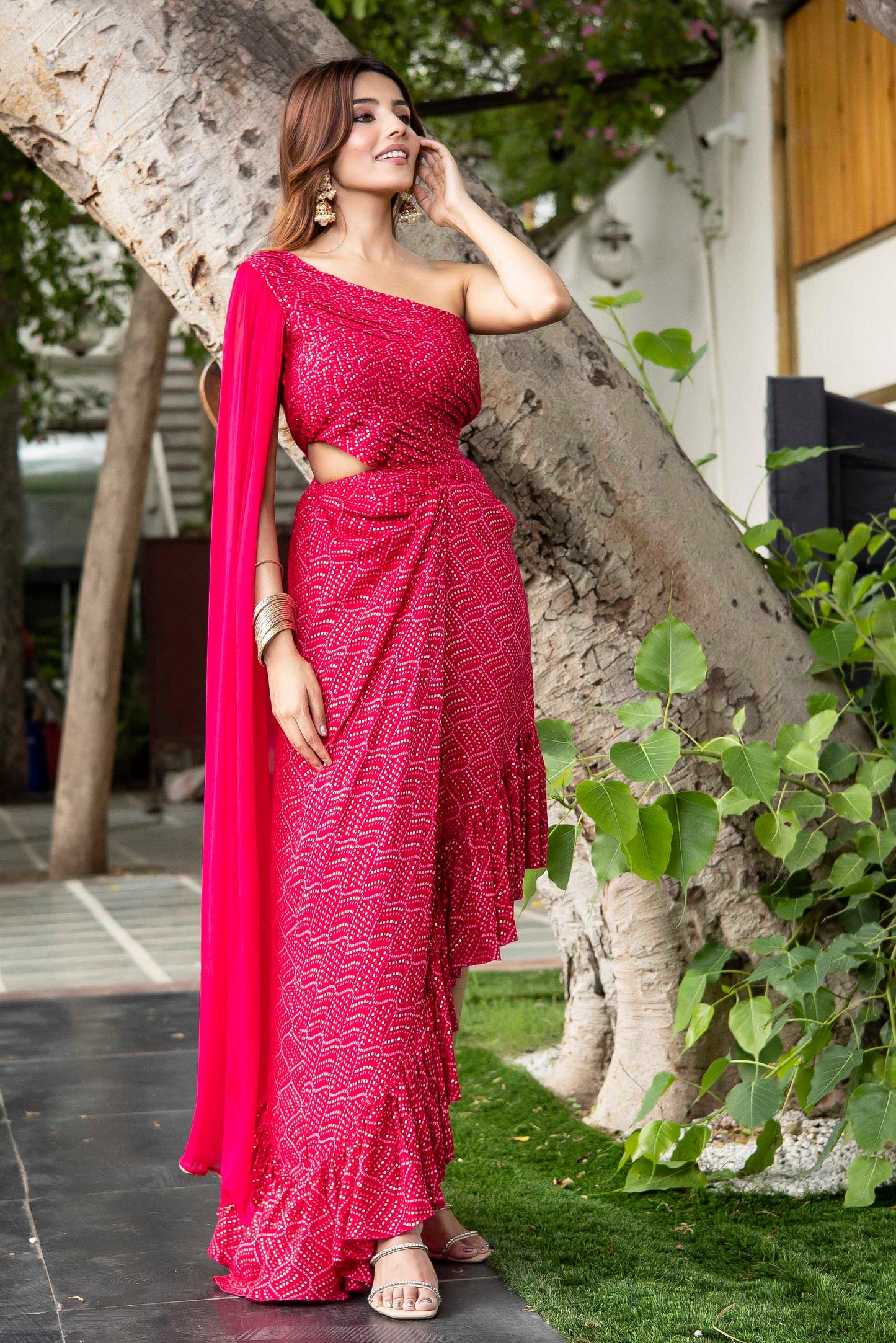 Nyssa bandhani dress