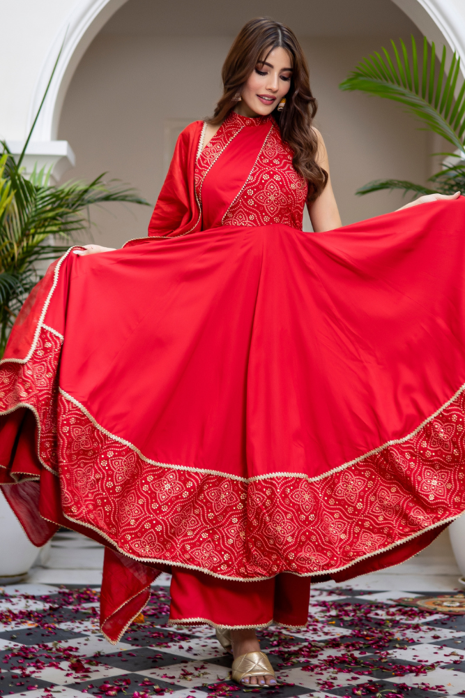 Milonee Bandhani Suit Set