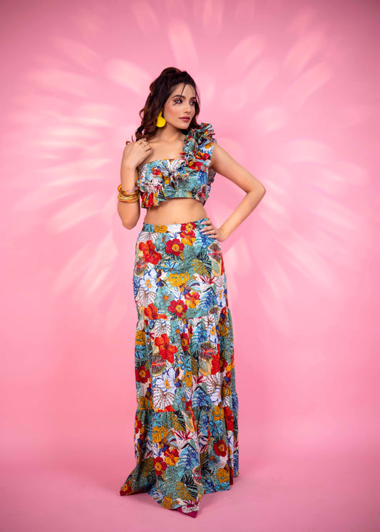 Tropical Skirt Set
