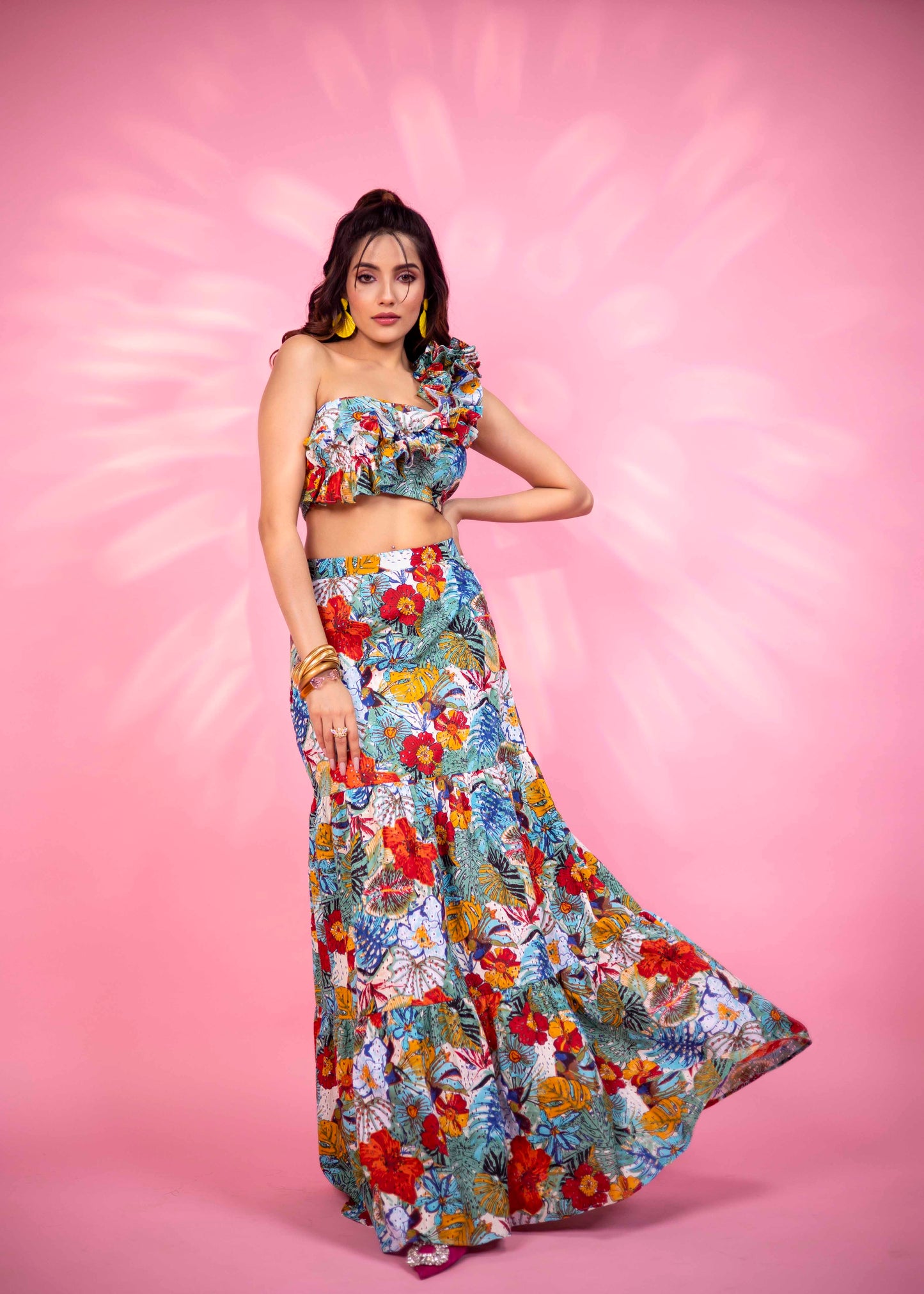 Tropical Skirt Set