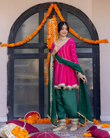 Phulkari suit set