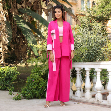 Pink evel eye co-ord