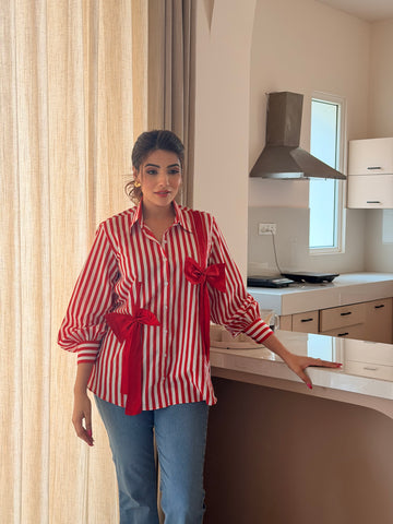 Red striped shirt