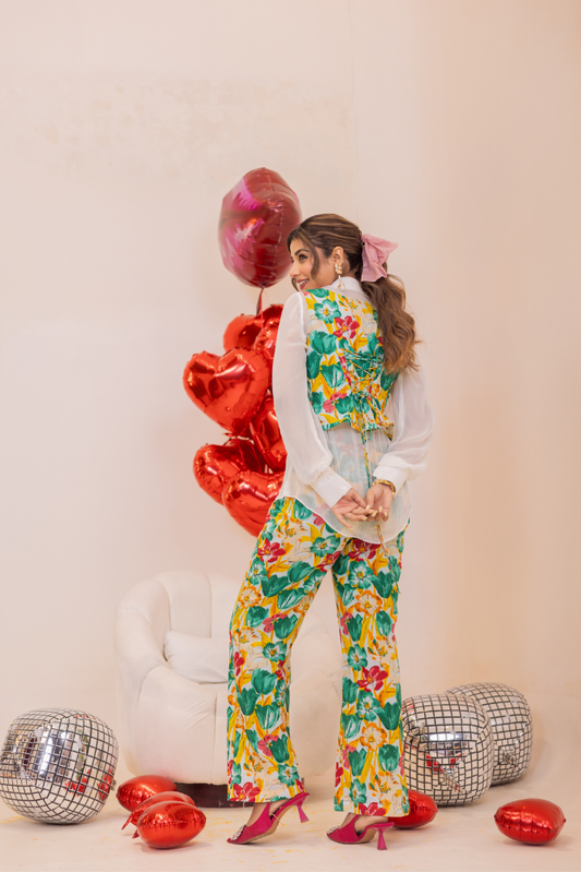 Multicolour Korean Co-ord Set