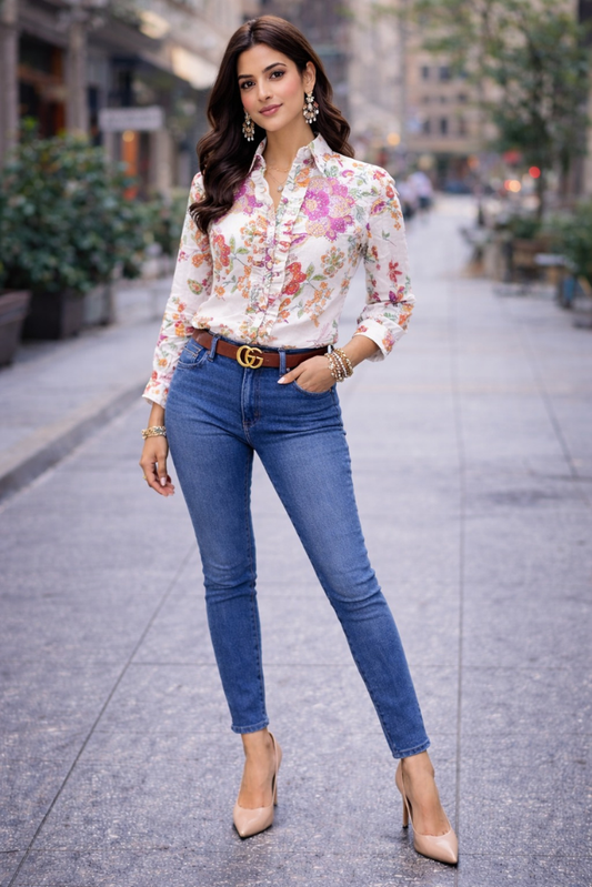 Bela Ruffle Shirt