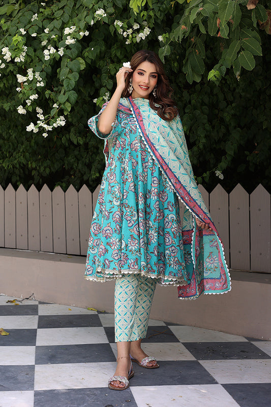 Pankhuri Short Anarkali set