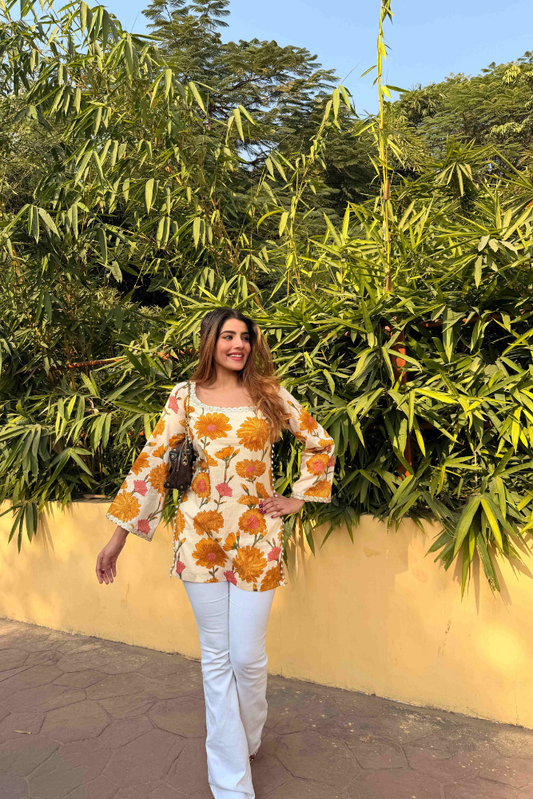 Marigold Pop Kurti