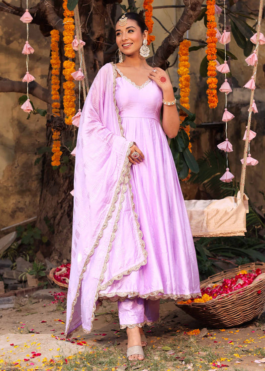 Lavender dream anarkali