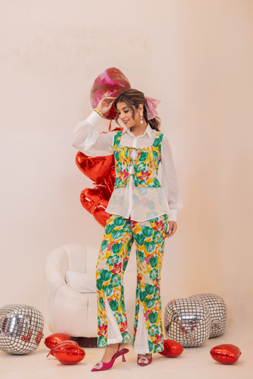 Multicolour Korean Co-ord Set