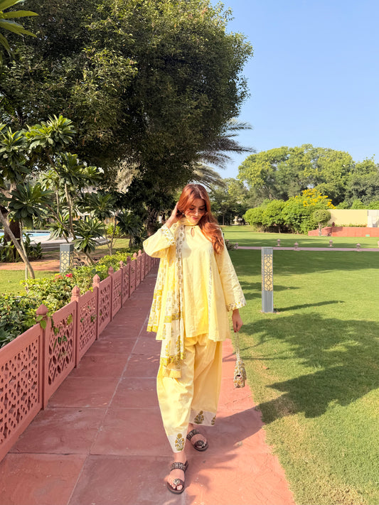 Gulzar Farshi Set With Dupatta