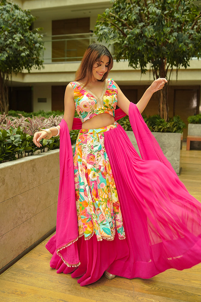 Saanjh Lehenga Set