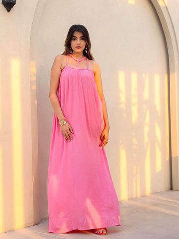 Rose braided dress