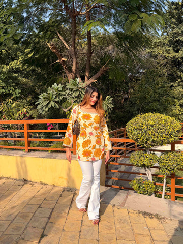 Marigold pop kurti