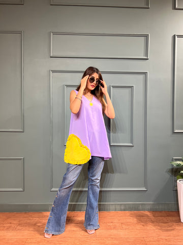 Galentine short kurti