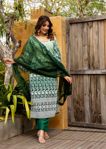 Zoya chikankari suit set