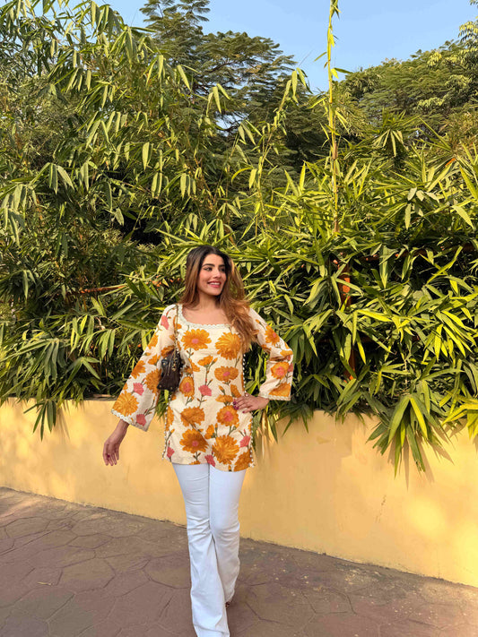 Marigold pop kurti