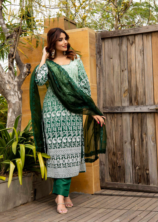 Zoya chikankari suit set