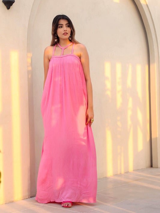Rose braided dress