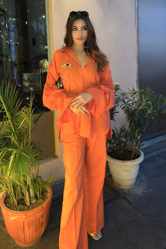 Bricky Orange Coord Set and Green Co-ord Set